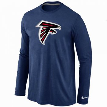 Nike Atlanta Falcons Logo Long Sleeve T-Shirt D.Blue