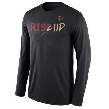 Nike Falcons Black Rise Up Men's Long Sleeve T-Shirt