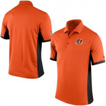 Men's Cincinnati Bengals Nike Orange Team Issue Performance Polo