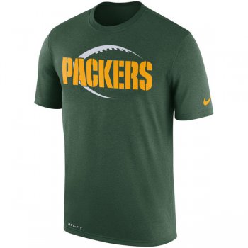 Men's Green Bay Packers Nike Green Legend Icon Logo Performance T-Shirt