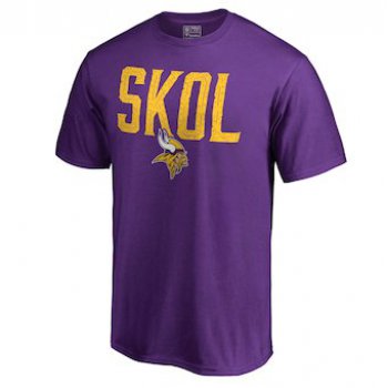 Men's Minnesota Vikings NFL Pro Line by Fanatics Branded Purple Hometown Collection T-Shirt