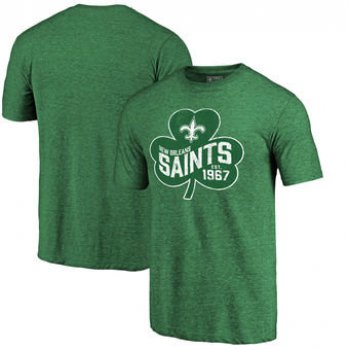 New Orleans Saints Pro Line by Fanatics Branded St. Patrick's Day Paddy's Pride Tri-Blend T-Shirt - Green