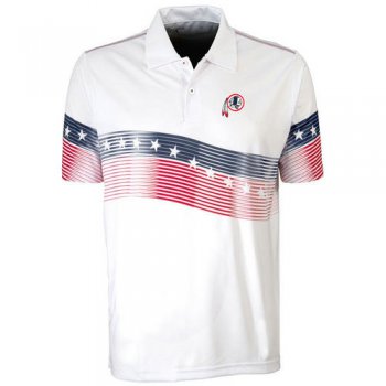 Washington Redskins White Antigua Patriot Polo