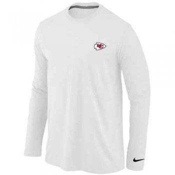 Kansas City Chiefs Logo Long Sleeve T-Shirt White