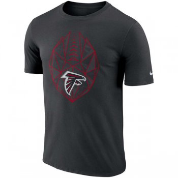 Men's Atlanta Falcons Nike Black Fan Gear Icon Performance T-Shirt