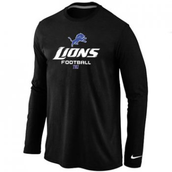 NIKE Detroit Lions Critical Victory Long Sleeve T-Shirt Black