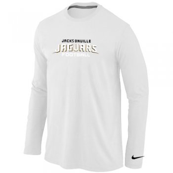 Nike Jacksonville Jaguars Authentic font Long Sleeve T-Shirt White