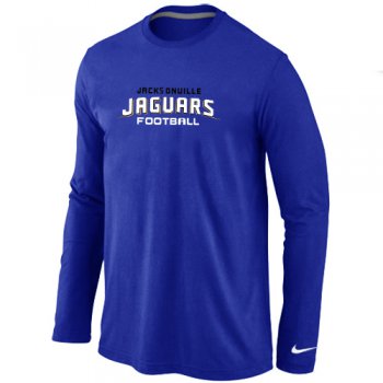 Nike Jacksonville Jaguars Authentic font Long Sleeve T-Shirt blue