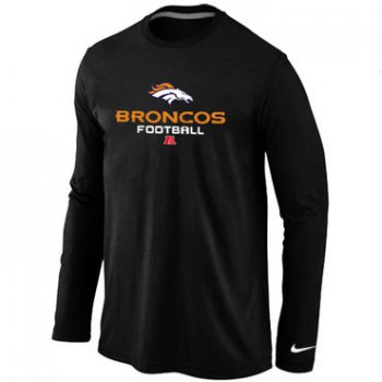 NIKE Denver Broncos Critical Victory Long Sleeve T-Shirt Black