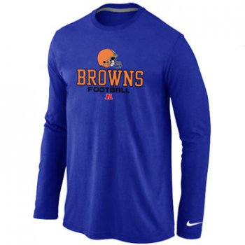 Nike Cleveland Browns Critical Victory Long Sleeve T-Shirt Blue