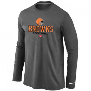 Nike Cleveland Browns Critical Victory Long Sleeve T-Shirt D.Grey