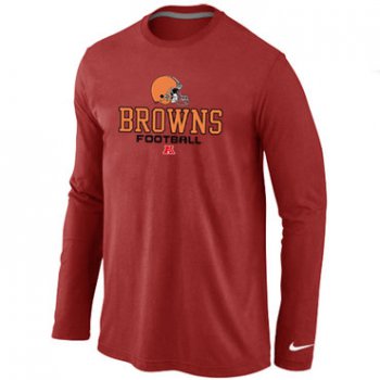 Nike Cleveland Browns Critical Victory Long Sleeve T-Shirt RED