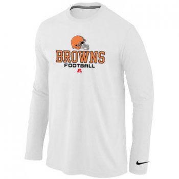 Nike Cleveland Browns Critical Victory Long Sleeve T-Shirt White