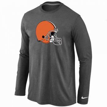 Nike Cleveland Browns Logo Long Sleeve T-Shirt D.Grey