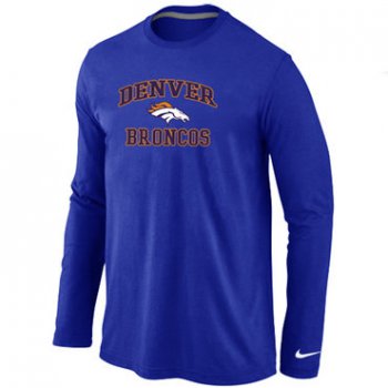 Nike Denver Broncos Heart & Soul Long Sleeve T-Shirt Blue