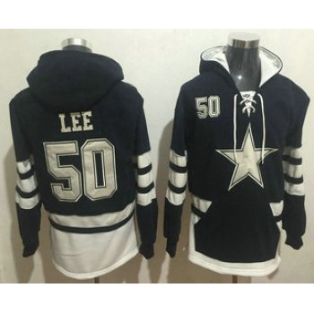 Men's Dallas Cowboys #50 Sean Lee 2016 Navy Blue Team Color Stitched NFL Hoodie