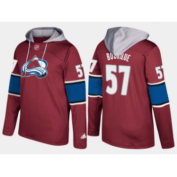 Adidas Colorado Avalanche 57 Gabriel Bourque Name And Number Burgundy Hoodie