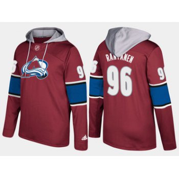 Adidas Colorado Avalanche 96 Mikko Rantanen Name And Number Burgundy Hoodie