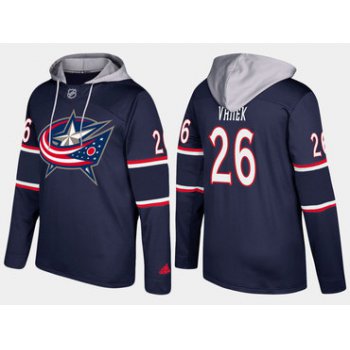 Adidas Columbus Blue Jackets 26 Thomas Vanek Name And Number Navy Hoodie