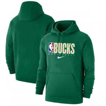 Milwaukee Bucks Nike Spotlight Practice Performance Pullover Hoodie Hunter Green