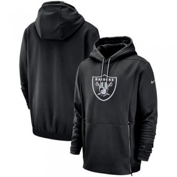 Oakland Raiders Nike Sideline Performance Player Pullover Hoodie Black