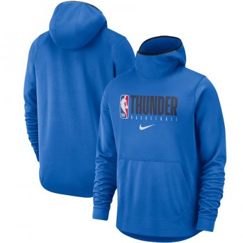 Oklahoma City Thunder Nike Spotlight Practice Performance Pullover Hoodie Blue