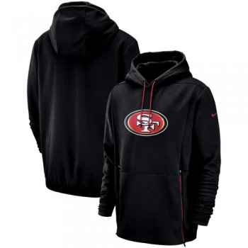 San Francisco 49ers Nike Sideline Performance Player Pullover Hoodie Black