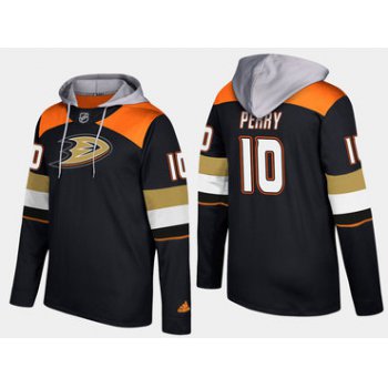 Adidas Anaheim Ducks 10 Corey Perry Name And Number Black Hoodie