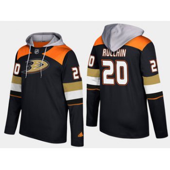 Adidas Anaheim Ducks 20 Steve Rucchin Retired Black Name And Number Hoodie