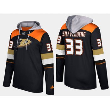 Adidas Anaheim Ducks 33 Jakob Silfverberg Name And Number Black Hoodie