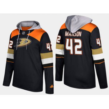 Adidas Anaheim Ducks 42 Josh Manson Name And Number Black Hoodie