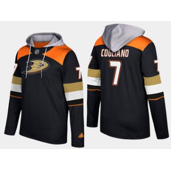 Adidas Anaheim Ducks 7 Andrew Cogliano Name And Number Black Hoodie