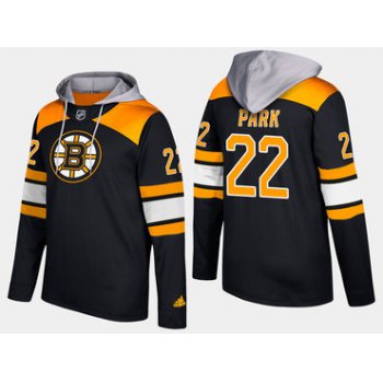 Adidas Boston Bruins 22 Brad Park Retired Black Name And Number Hoodie