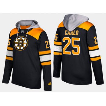 Adidas Boston Bruins 25 Brandon Carlo Name And Number Black Hoodie