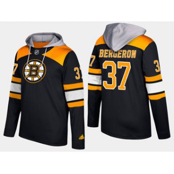 Adidas Boston Bruins 37 Patrice Bergeron Name And Number Black Hoodie