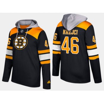 Adidas Boston Bruins 46 David Krejci Name And Number Black Hoodie