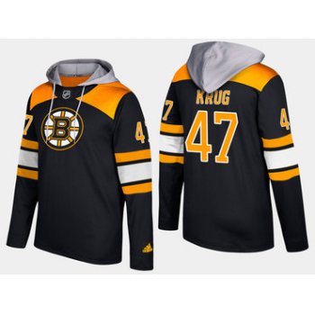 Adidas Boston Bruins 47 Torey Krug Name And Number Black Hoodie