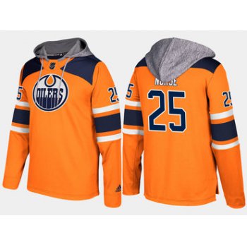 Adidas Edmonton Oilers 25 Darnell Nurse Name And Number Orange Hoodie