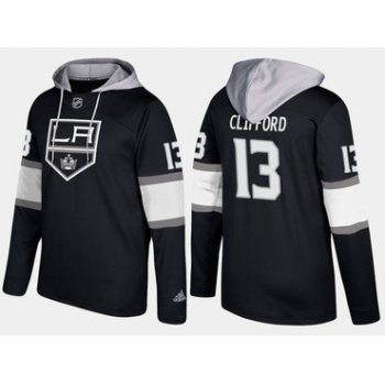 Adidas Los Angeles Kings 13 Kyle Clifford Name And Number Black Hoodie