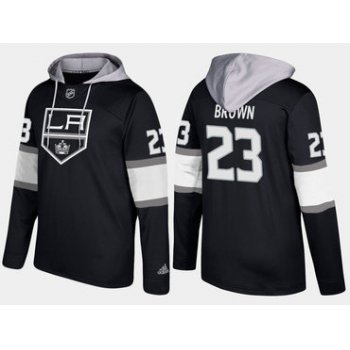 Adidas Los Angeles Kings 23 Dustin Brown Name And Number Black Hoodie