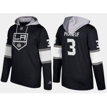 Adidas Los Angeles Kings 3 Dion Phaneuf Name And Number Black Hoodie