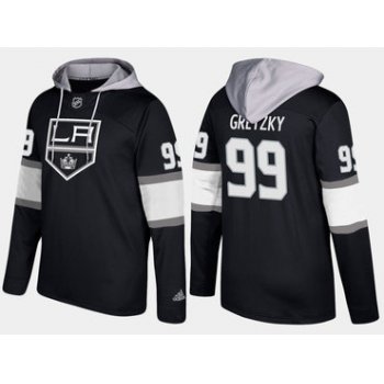 Adidas Los Angeles Kings 99 Wayne Gretzky Retired Black Name And Number Hoodie