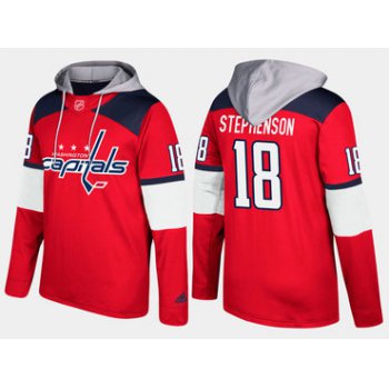 Adidas Washington Capitals 18 Chandler Stephenson Name And Number Red Hoodie