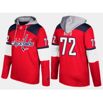 Adidas Washington Capitals 72 Travis Boyd Name And Number Red Hoodie