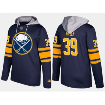 Adidas Buffalo Sabres 39 Dominik Hasek Retired Blue Name And Number Hoodie