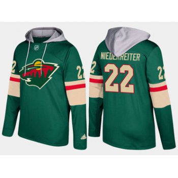 Adidas Minnesota Wild 22 Nino Niederreiter Name And Number Green Hoodie