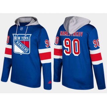 Adidas New York Rangers Vladislav 50 Namestnikov Name And Number Blue Hoodie