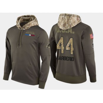 Nike Colorado Avalanche 44 Mark Barberio Olive Salute To Service Pullover Hoodie