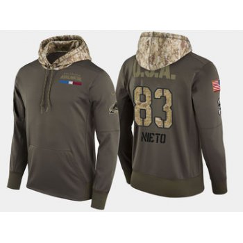 Nike Colorado Avalanche 83 Matt Nieto Olive Salute To Service Pullover Hoodie