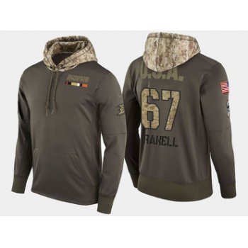 Nike Anaheim Ducks 67 Rickard Rakell Olive Salute To Service Pullover Hoodie